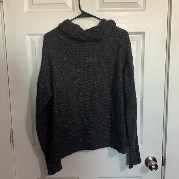 Sonoma Gray Swoop Neck Sweater. Size Large - Picture 4 of 4